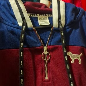 Pink oversized sweatshirt hoodie